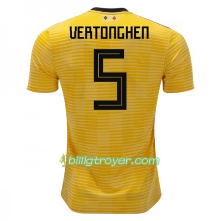 Billige Fotballdrakter Belgia Vertonghen 5 VM 2018 Bortedraktsett